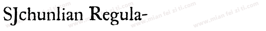 SJchunlian Regula字体转换